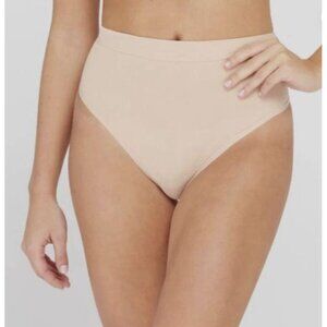 Assets By Spanx Shaping Thong Womens XL New Tan High Waist